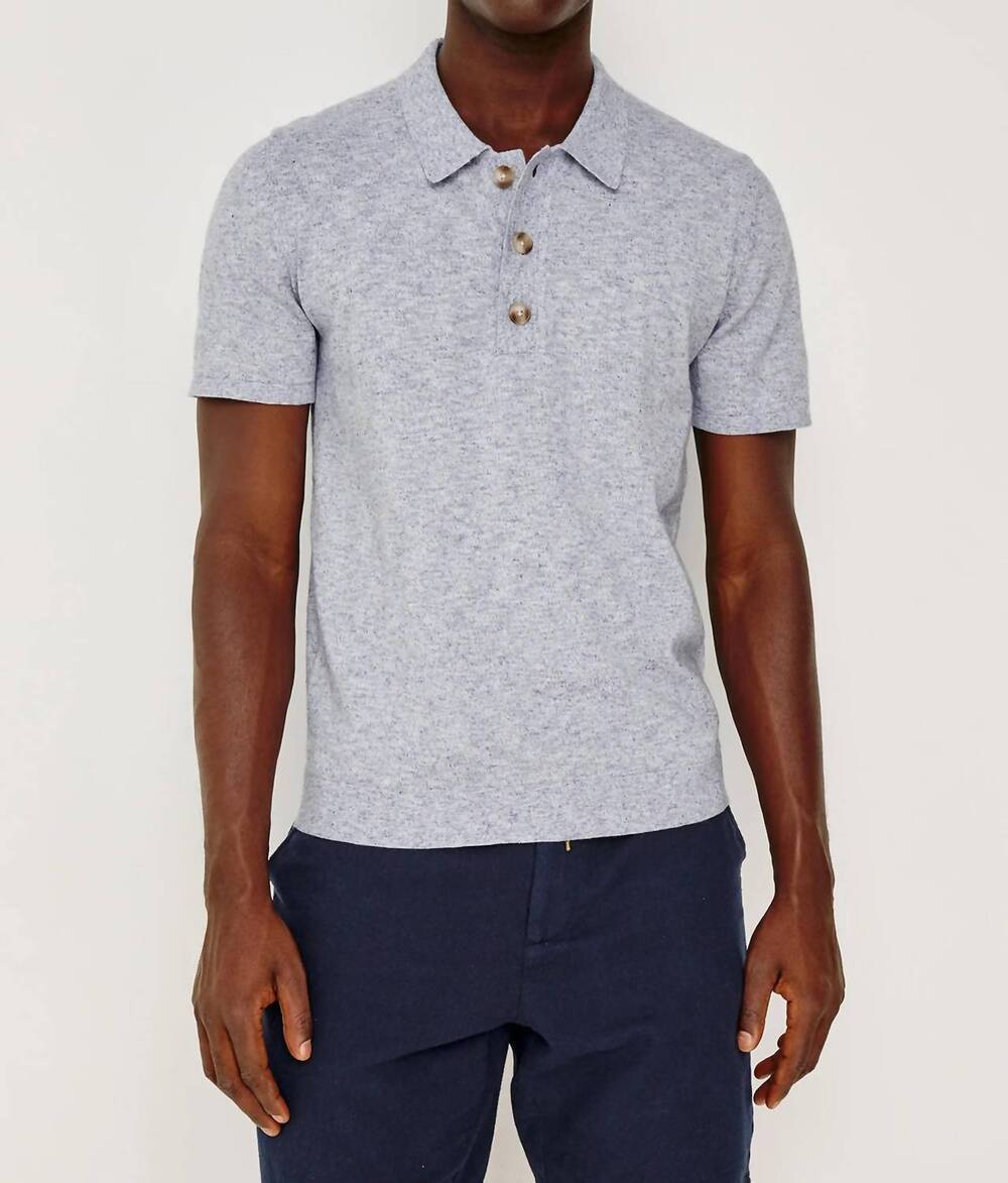 NEW RAILS torin polo shirt in tidal haze